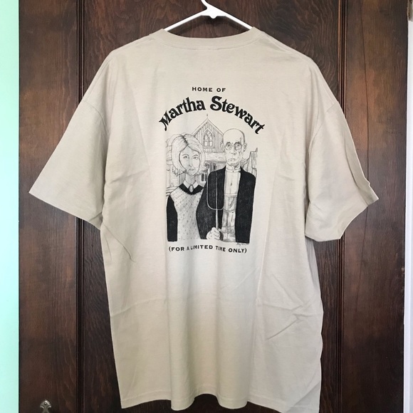 Hanes Tops - Martha Stewart Unisex T-Shirt, Khaki, Size XL, NEW